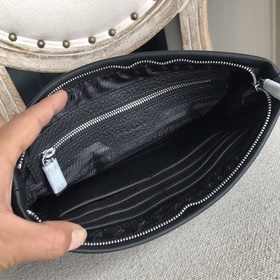 Мужская сумка Prada из импортной кожи с узором (импортная кожа те
