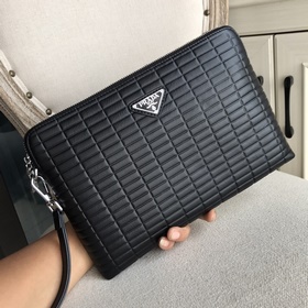 Мужская сумка Prada (импортная итальянская кожа с тиснением) с вы