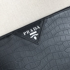 Мужская сумка-конверт из импортной кожи Prada (импортная кожа тел