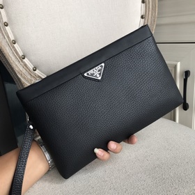 Мужская сумка Prada из импортной кожи с цветочным узором (импортн