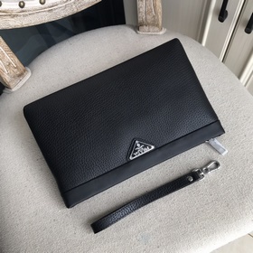 Мужская сумка Prada из импортной кожи с цветочным узором (импортн