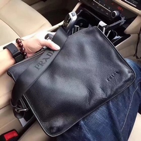 PRADA Черная сумка через плечо Модель： 0354-3 Изысканная отделка.