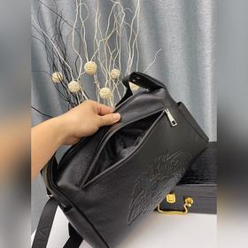 VERSACE Мужская сумка через плечо с четким рисунком кожи (фотогра
