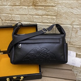 VERSACE Мужская сумка через плечо с четким рисунком кожи (фотогра
