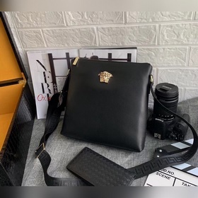 Мужская сумка Versaee от Versace, портфель, сумка через плечо, из