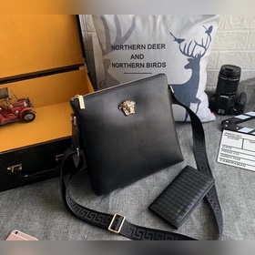 Мужская сумка Versaee от Versace, портфель, сумка через плечо, из