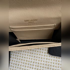 Новый кошелек Saint Laurent, импортная кожа мелкой зернистости, ф