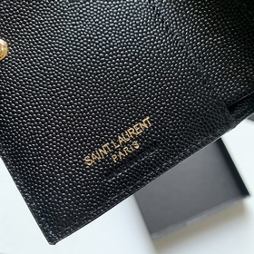 Новый кошелек Saint Laurent, импортная кожа мелкой зернистости, ф