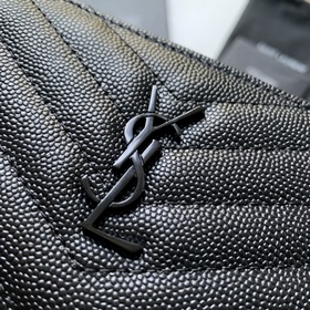 Новый кошелек Saint Laurent, импортная кожа мелкой зернистости, ф
