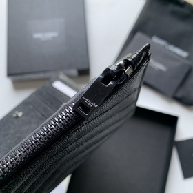 Новый кошелек Saint Laurent, импортная кожа мелкой зернистости, ф