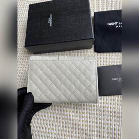 Новый кошелек Saint Laurent, импортная кожа мелкой зернистости, ф