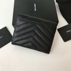 Saint Laurent Импортная мелкозернистая кожа и нержавеющая сталь, 