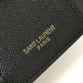 Saint Laurent Импортная мелкозернистая кожа и нержавеющая сталь, 