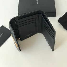 Saint Laurent Импортная мелкозернистая кожа и нержавеющая сталь, 