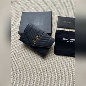 Saint Laurent Новая модель кошелька, импортная кожа мелкой зернис