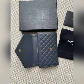 Saint Laurent Новая модель кошелька, импортная кожа мелкой зернис