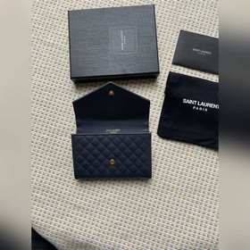 Saint Laurent Новая модель кошелька, импортная кожа мелкой зернис