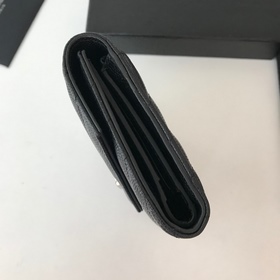 Saint Laurent Кошелек из импортной кожи мелкой зернистости с мет