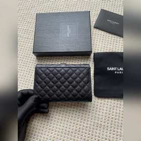 Saint Laurent Новая модель кошелька, импортная кожа мелкой зернис