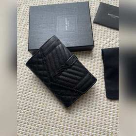 Saint Laurent Новая модель кошелька, импортная кожа мелкой зернис