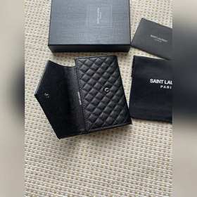 Saint Laurent Новая модель кошелька, импортная кожа мелкой зернис