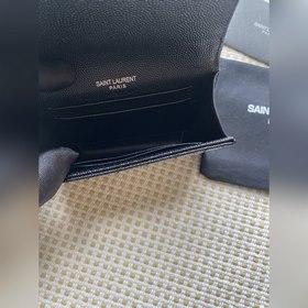Saint Laurent Новая модель кошелька, импортная кожа мелкой зернис