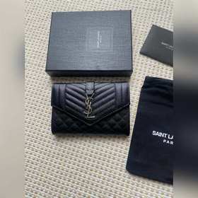 Saint Laurent Новая модель кошелька, импортная кожа мелкой зернис