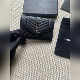 Saint Laurent Новая модель кошелька, импортная кожа мелкой зернис