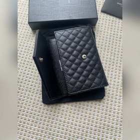 Saint Laurent Новая модель кошелька, импортная кожа мелкой зернис