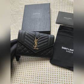 Saint Laurent Новый кошелек Импортная кожа мелкой зернистости, не