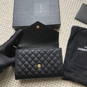 Saint Laurent Новый кошелек Импортная кожа мелкой зернистости, не
