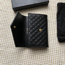 Saint Laurent Новый кошелек Импортная кожа мелкой зернистости, не