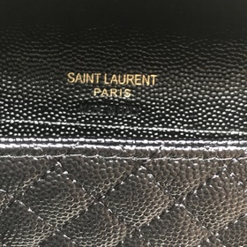 Saint Laurent Новый кошелек Импортная кожа мелкой зернистости, не
