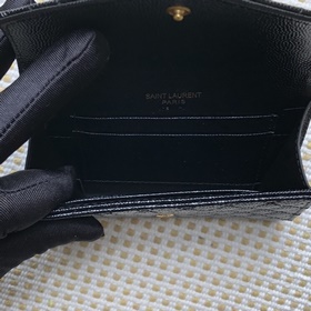 Saint Laurent Новый кошелек Импортная кожа мелкой зернистости, не