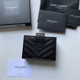 Saint Laurent Новая модель кожаного кошелька с аккордеонной конст