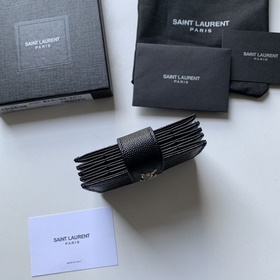 Saint Laurent Новая модель кожаного кошелька с аккордеонной конст