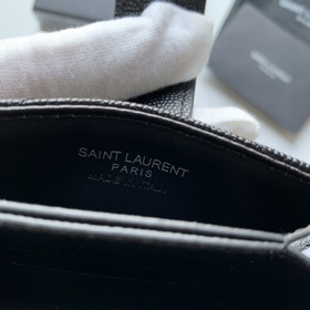 Saint Laurent Новая модель кожаного кошелька с аккордеонной конст