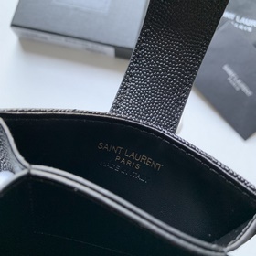 Новая модель кожаного кошелька Saint Laurent с аккордеонной склад