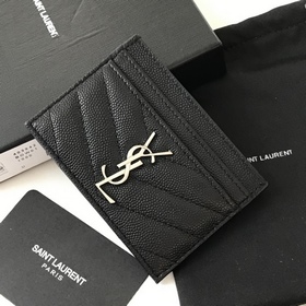 Saint Laurent Карманный кошелек, импортная кожа мелкой зернистост