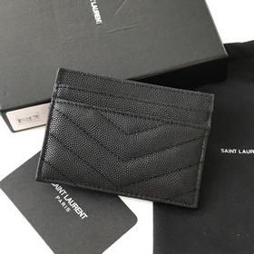 Saint Laurent Карманный кошелек, импортная кожа мелкой зернистост