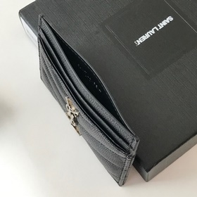 Saint Laurent Карманный кошелек, импортная кожа мелкой зернистост