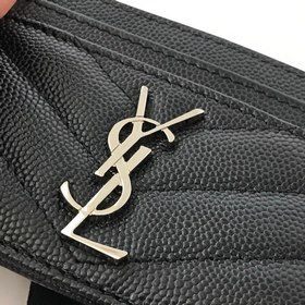 Saint Laurent Карманный кошелек, импортная кожа мелкой зернистост