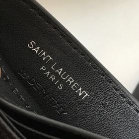 Saint Laurent Карманный кошелек, импортная кожа мелкой зернистост