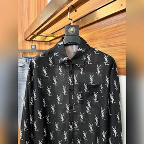 SAINT LAURENT//Сен-Лоран Мужская модная рубашка с длинными рукав