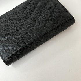 Saint Laurent Кошелек Импортная кожа мелкой зернистости с металли