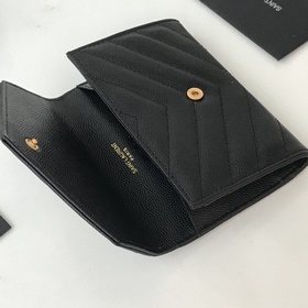 Saint Laurent Кошелек Импортная кожа мелкой зернистости с металли