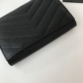 Saint Laurent Кошелек для мелочи Импортная кожа мелкой зернистост