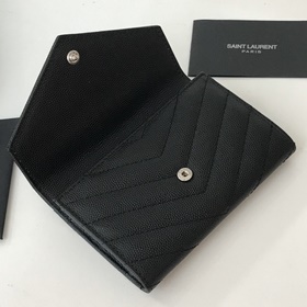Saint Laurent Кошелек для мелочи Импортная кожа мелкой зернистост