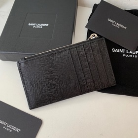 Новая модель кошелька Saint Laurent, изготовленная из импортной к