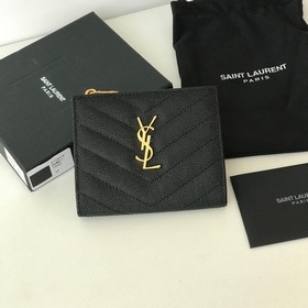 Сумка для мелочи Saint Laurent с двумя складками, импортная мелка
